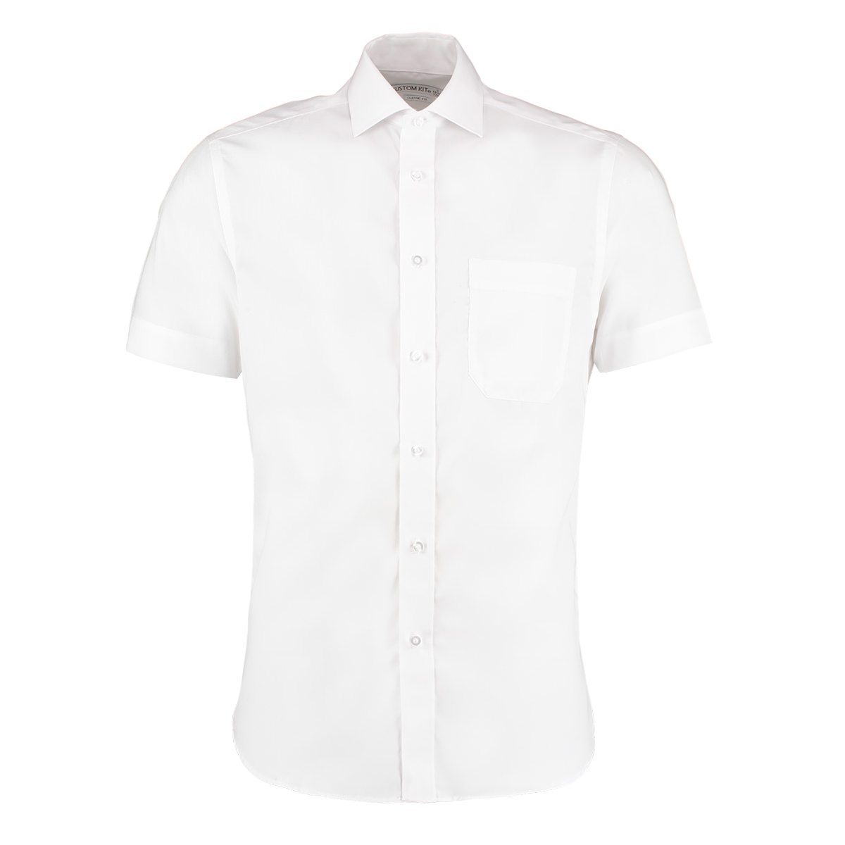 Kustom Kit Mens Premium Non Iron Chest Pocket Business Work Shirt Short Sleeve 