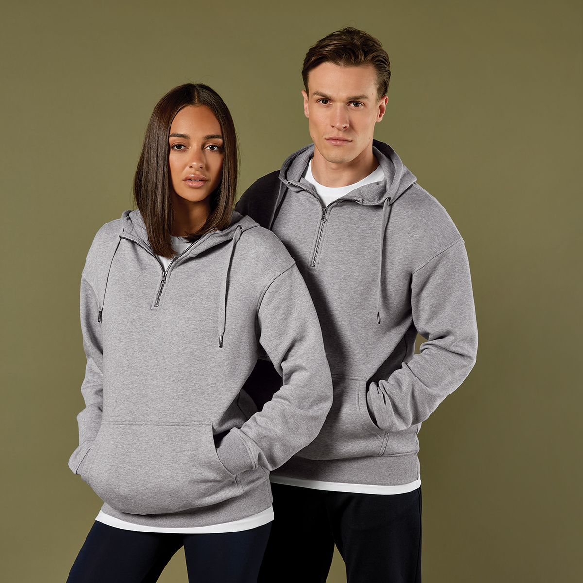 KK335 Regular Fit 1/4 Zip Sweatshirt
