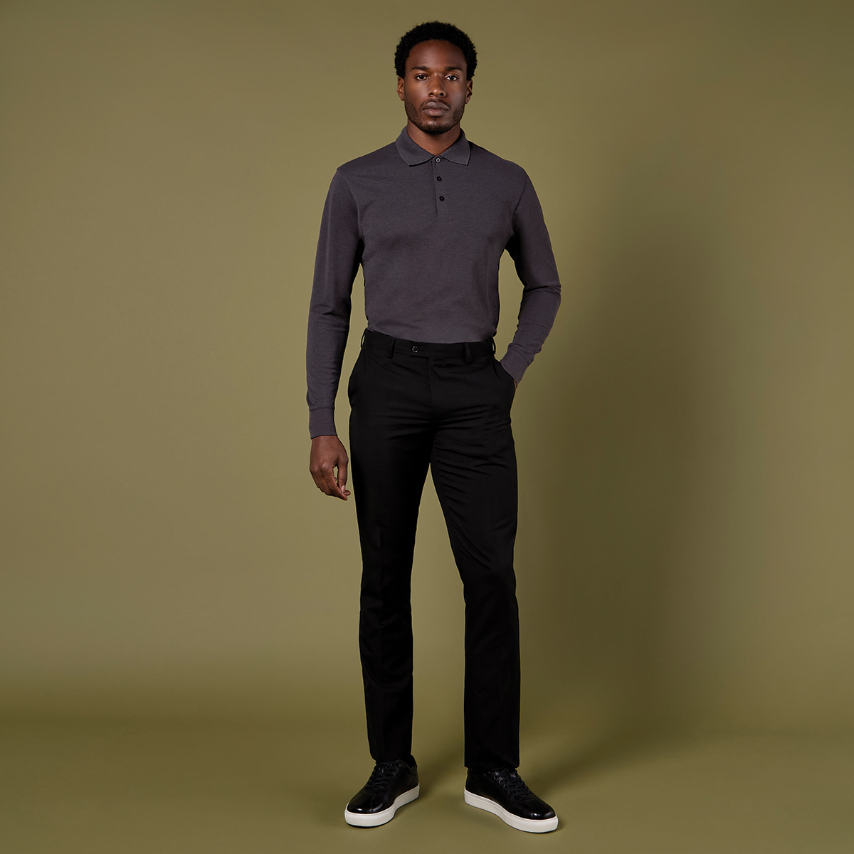 KK430 Long Sleeve Polo